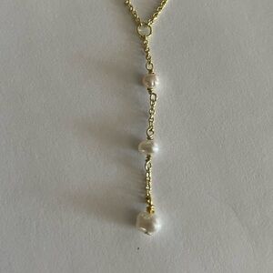 BYCHARI Gold and Pearl Necklace